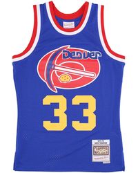 Mitchell &amp; Ness - Camiseta Sin Mangas De Baloncesto Para Hombre Nba Dark Jersey Hardwood Classics No 33 Thompson 1975-76 Dennug - Lyst