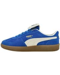 PUMA - Puma Palermo Vintage Premium Suede Low Leather Sneakers - Lyst