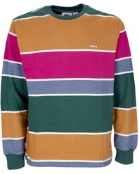 Obey - Nationale Stripe Long Sleeve T-Shirt L/S Tee - Lyst