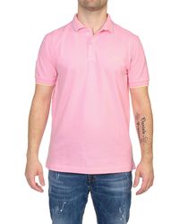 Sun 68 - Collo De Polo A Petites Rayures Bordino Piccolo Cel A32110/04 Rosa - Lyst