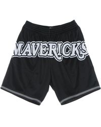 Mitchell &amp; Ness - Pantalones Cortos De Baloncesto Para Hombre Nba Big Face 3.0 Fashion Short Hardwood Classics Dalmav - Lyst