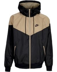 Nike - Windbreaker Sportswear Woven Lined Windrunner Hooded Jacket/Khaki - Lyst
