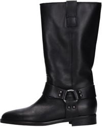 GISÉL MOIRÉ - Stiefel Schwarz - Lyst