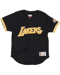Mitchell &amp; Ness - Nba-Jas Voor On The Clock, Mesh-Knop Aan De Voorkant, Loslak Zwart - Lyst