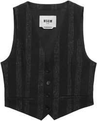 MSGM - Jacken Schwarz - Lyst
