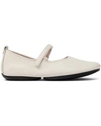 Camper - Right Nina Leather Ballerina Shoes - Lyst