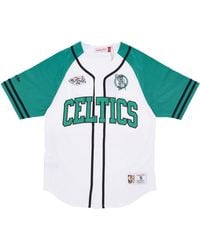 Mitchell &amp; Ness - Button Jacket Nba Practice Day Button Front Jersey Hardwood Classics Boscel - Lyst