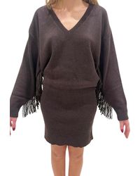 Akep - Robe De Femme Avec Frange - Lyst