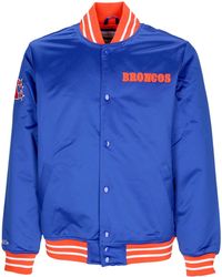 Mitchell &amp; Ness - Herenbomberjack Nfl Zwaargewicht Satijnen Jack Denbro Originele Teamkleuren - Lyst