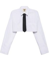 Aniye By - Camisa Crop Moon Mujer Con Corbata - Lyst