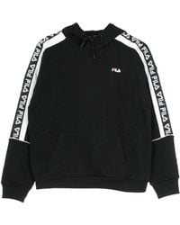 Fila - Tavora Hoody Damen Leichtes Kapuzen-Sweatshirt Schwarz/Hellweib - Lyst