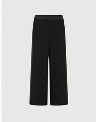 Marella - Vrouwen Satijnen Broek Zwart - Lyst
