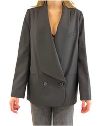 MEIMEIJ - Frauen Jacke Doppelrasenverschluss - Lyst