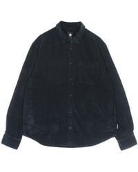 Element - Stoer Corduroy Herenoverhemd Met Lange Mouwen - Lyst