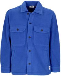 Obey - Thompson Shirt Jacket Gewatteerd Overhemd Surf Blauw - Lyst