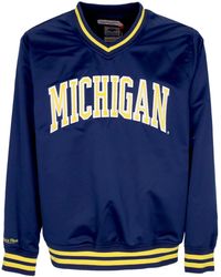 Mitchell &amp; Ness - Chaqueta De Saten Con Jersey Lateral De La Ncaa Para Hombre Micwol - Lyst