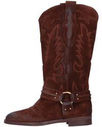 GISÉL MOIRÉ - Bottes Brunes - Lyst