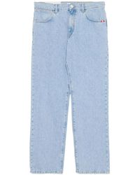 AMISH - Jeans Denim Reciclado Bleach Roto - Lyst