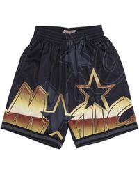 Mitchell &amp; Ness - Pantalones Cortos De Baloncesto Para Hombre Nba Big Face 4.0 Fashion Short Hardwood Classics Orlmag - Lyst