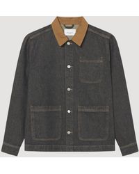 Les Deux - Layton Denim Overshirt - Lyst