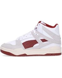 PUMA - Chaussure Haute Homme Slipstream Invdr Midheritage Blanc/Midheritage Nimbus Cloud/Intense Rouge - Lyst