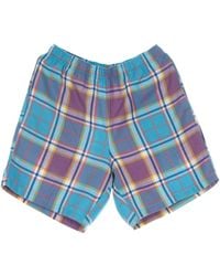 Obey - Easy Plaid Short Trousers - Lyst