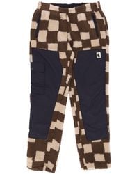 Market - Chess Club Jacquard Sherpa-Broek Bruin - Lyst