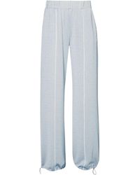 Liu Jo - Lurex Jersey Trousers Liu Jo Tf4026J4747 Moon Stone - Lyst
