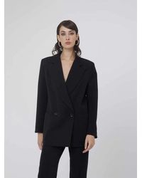 Silvian Heach - Blazer Met Dubbele Borst Over - Lyst