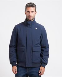 K-Way - Blauwe Jassen - Lyst