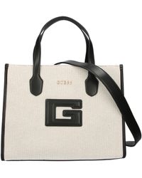 Guess - Tote 2 Compartiment Femme Hwwwg9198220-Ntb Multicolore - Lyst
