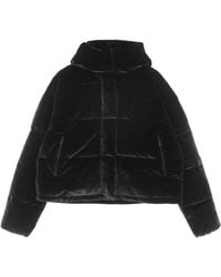 Kappa - Authentiek Flissy Zwart Donsjack Voor - Lyst