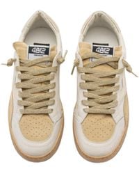 4b12 - Leren Sneakers Voor Playnew Champagne - Lyst