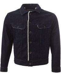 Lardini - Velvet Jacket Met Binnenkant Pele - Lyst