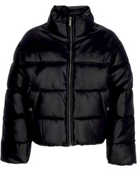 Karlkani - Short Down Jacket W Serif Crop Puffer Jacket - Lyst
