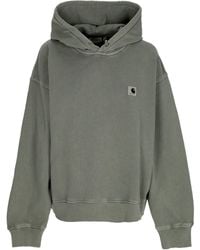 Carhartt - Lightweight Hooded Sweatshirt W Nelson Hooded Smoke Garment Dyed - Lyst
