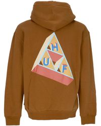Huf - Sweat A Capuche Pour Hommes Base Triple Triangle Po Hoodie En Caoutchouc - Lyst