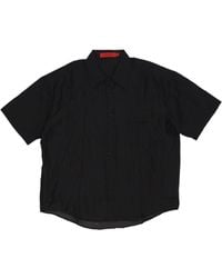 Acupuncture - Shirt Sleeve Short Sleeve Acu Logo Hemd Schwarz - Lyst