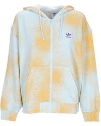 adidas - Lightweight Hooded Sweatshirt All Over Print Full Zip Hoodie - Lyst