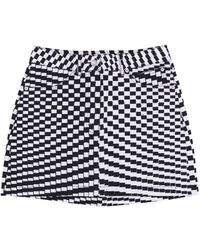 Obey - Exie Minirok Korte Rok Zwart Multi - Lyst