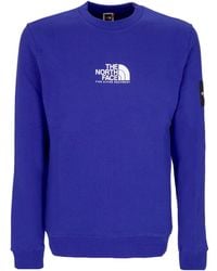 The North Face - Seasonal Fine Crew Herensweatshirt Met Ronde Hals Lapisblauw - Lyst