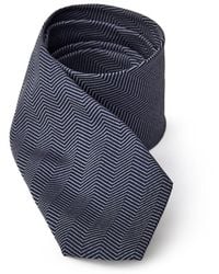 Jil Sander - Blauwe Zijde Stropdas 7 Cm - Lyst