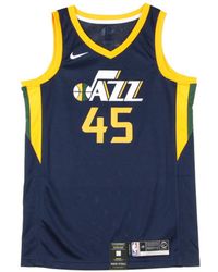 Nike - Basketbaltanktop Voor Nba Swingman Jersey Icon Edition Nr. 45 Donovan Mitchell Utajaz Road College/Zonnewijzer - Lyst