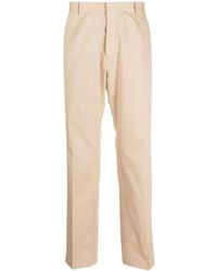Calvin Klein - Pantalons Pantalon Droit En Coton Seacell - Lyst
