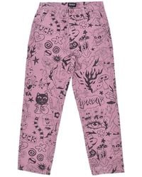 RIPNDIP - We Don'T Care Long Trousers Twill Pants - Lyst