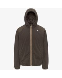 K-Way - Herren Kurzjacke Jack Plain Warm K2136Dw-Xrg Schwarze Oliven - Lyst