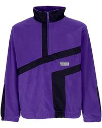 Huf - Rollkragen-Sweatshirt Aus Polarfleece Mit Viertelreibverschluss Von Range Fur Herren - Lyst