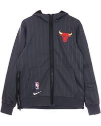 Nike - Leichtes Herren-Sweatshirt Mit Kapuze Und Reibverschluss Nba Therma Flex Showtime City Edition Chibul Anthrazit/Schwarz/Weib - Lyst