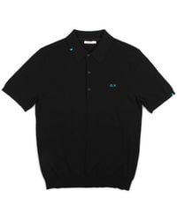 Sun 68 - Polo Filo K34107/11 Nero - Lyst