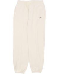 Nike - Pantalon De Survetement Polaire Pour Femmes W Sportswear Fleece Pant Coconut Milk/Noir - Lyst